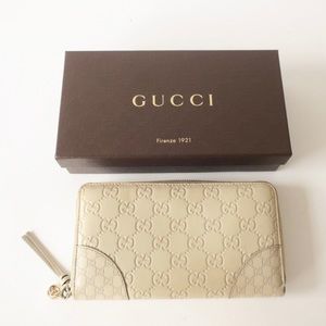 Gucci Bre Guccissima Zippy Wallet With Box included